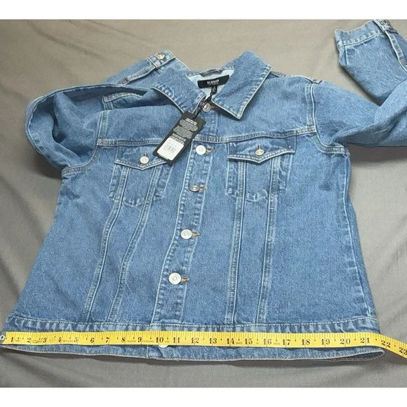 Hudson Los Angeles Denim Button Up Jean Trucker Jacket Women's Size  XL/1X NEW - Picture 8 of 11